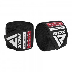 RDX Sports WX 4.5m Boxing and MMA Hand Wraps (Black)
